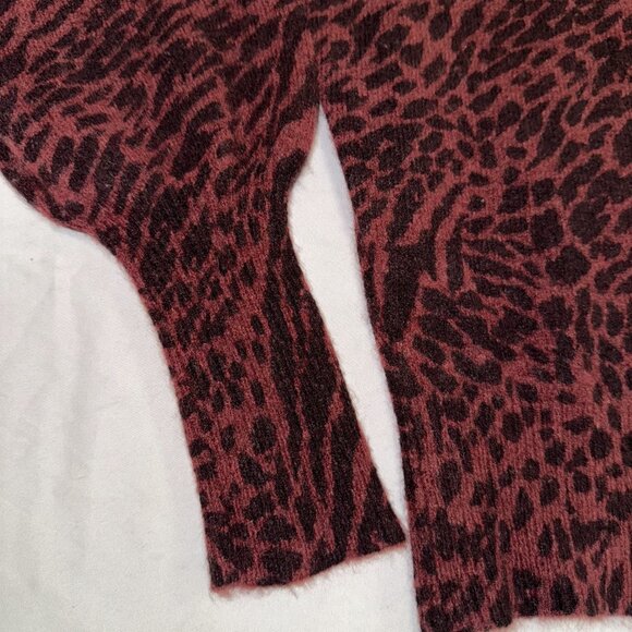 Rails Genevieve animal-print wool-cashmere sweater - Size Small - Picture 3 of 10